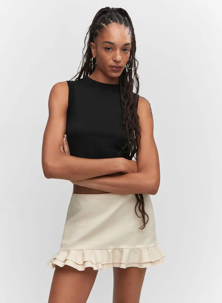 Crew Neck Crop Top