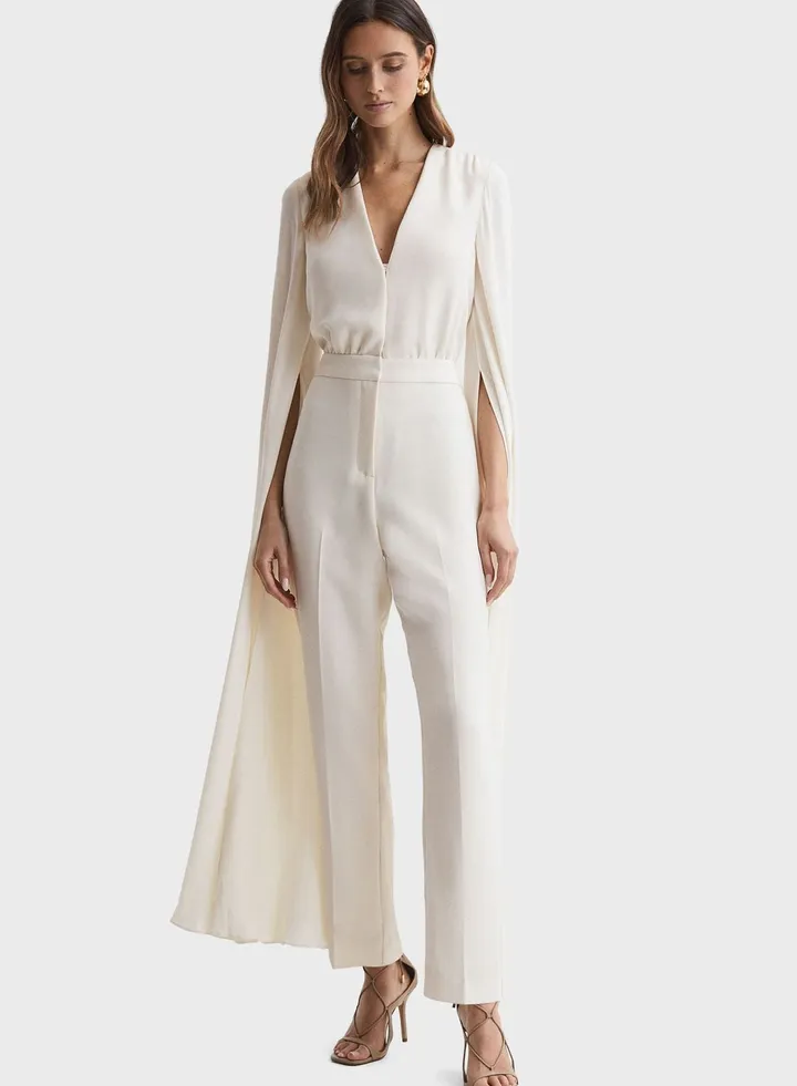 Cape Sleeve Jumpsuit