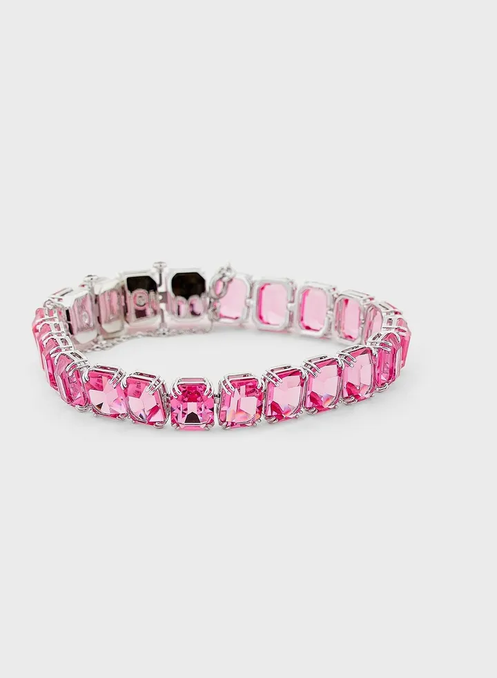 Millenia Rhodium Plated Embellished Bracelet