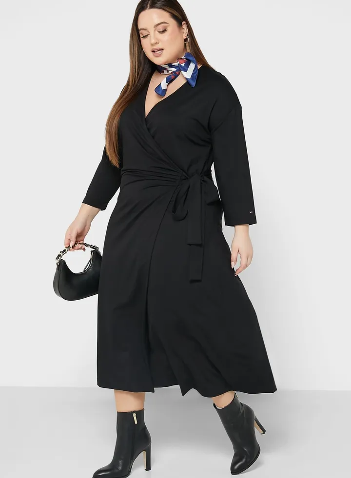 Tie Detail Wrap Dress