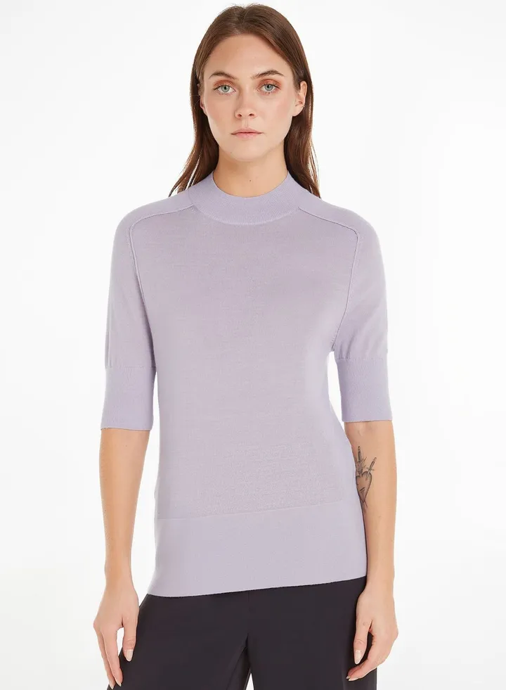 High Neck Knitted Sweater