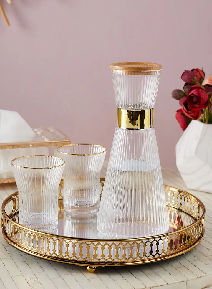 Glass Carafe & Glasses Set