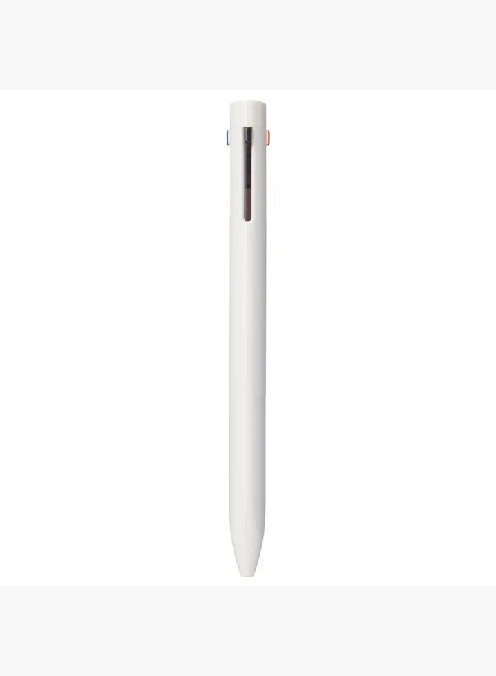 Triangular 3-Color Ballpoint Pen, Oil-Based, 0.7 mm, Black/Blue/Red