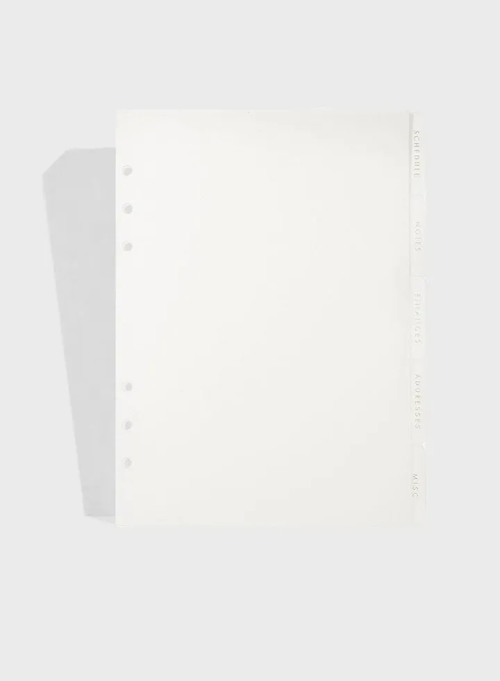Planning Agenda Dividers