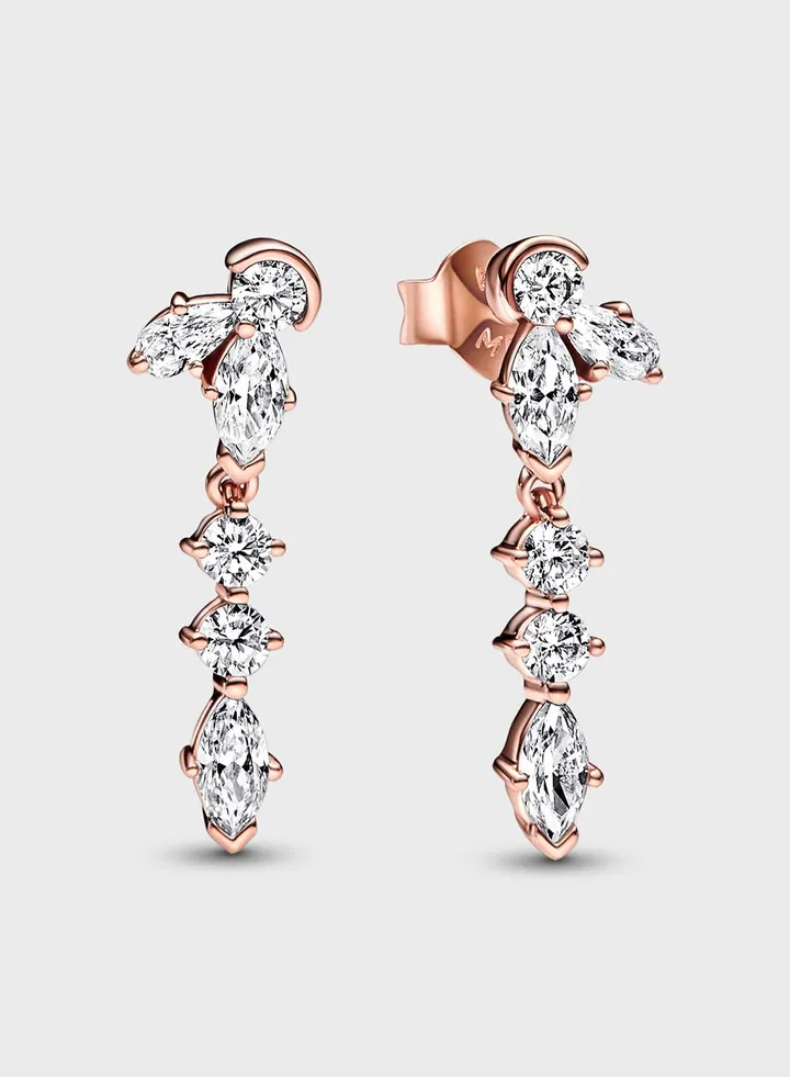 Sparkling Herbarium Cluster Drop Earrings