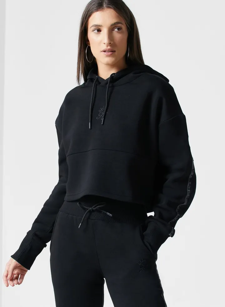 Logo Cropped Hoodie