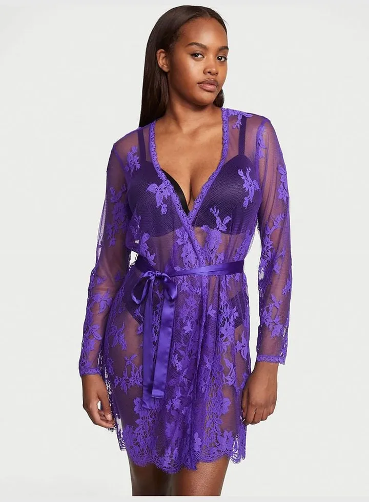 Sheer Lace Robe