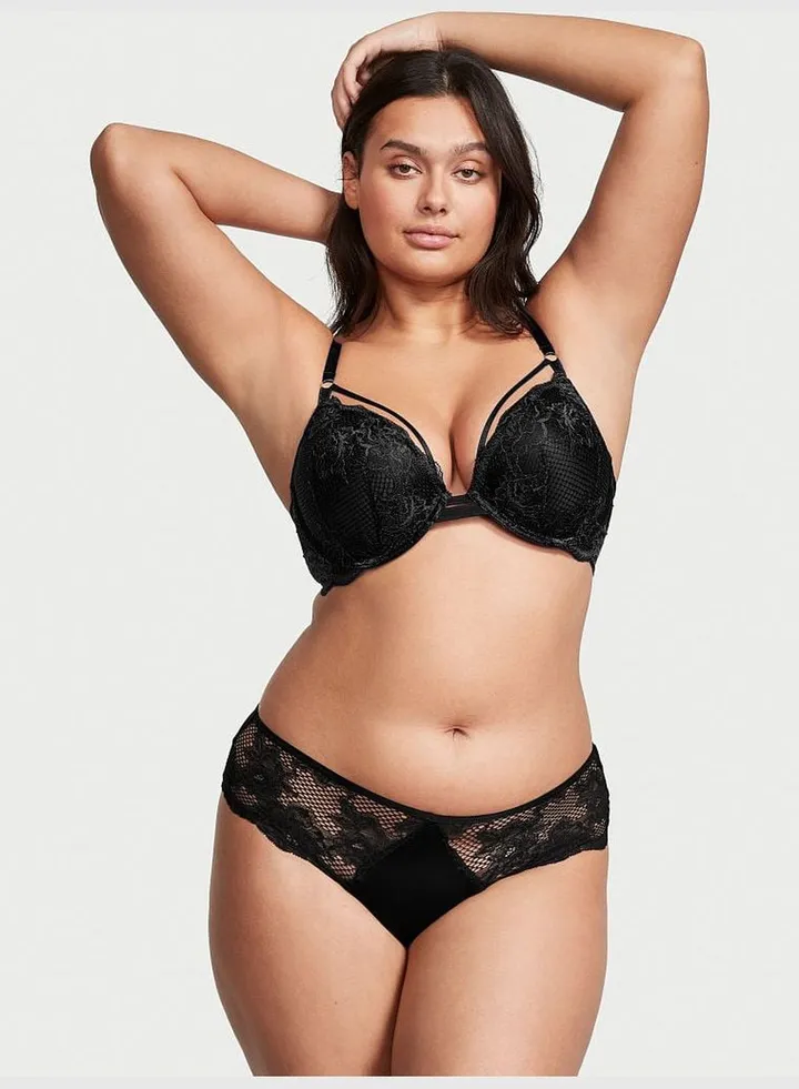 Fishnet Floral Cheeky Panty