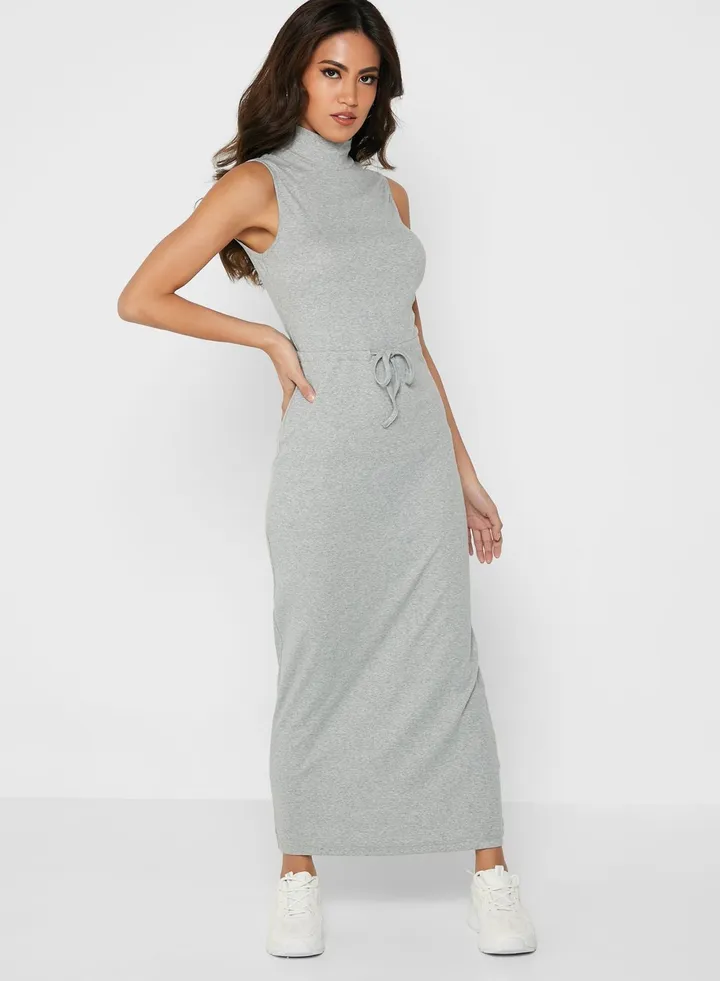 High Neck Bodycon Dress