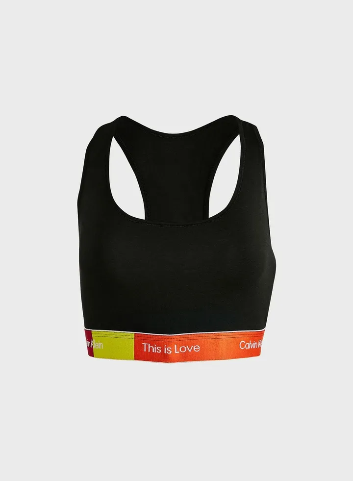 Logo Band Bikini Top