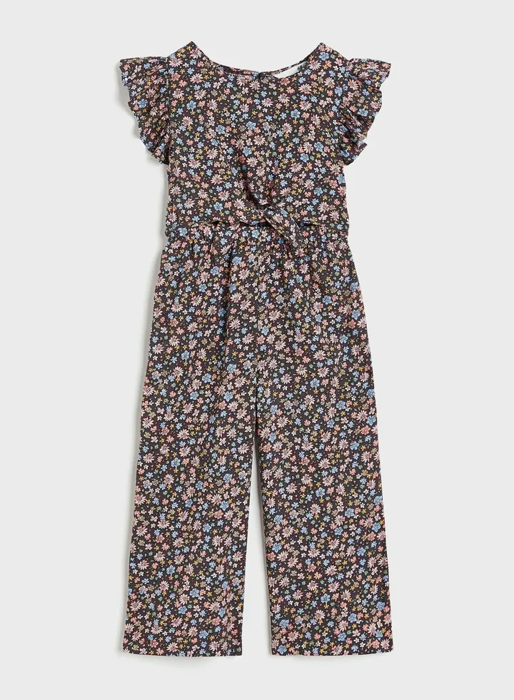 Kids Tie Detail Jumpsuit