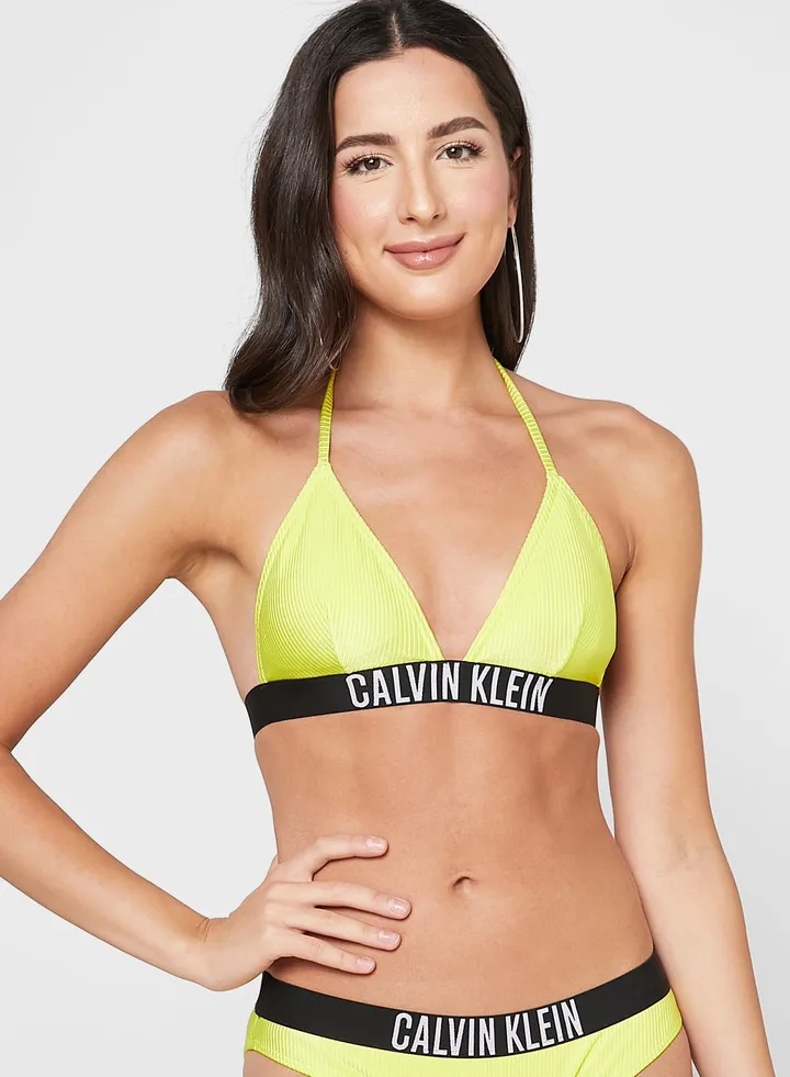 Logo Band Bikini Top