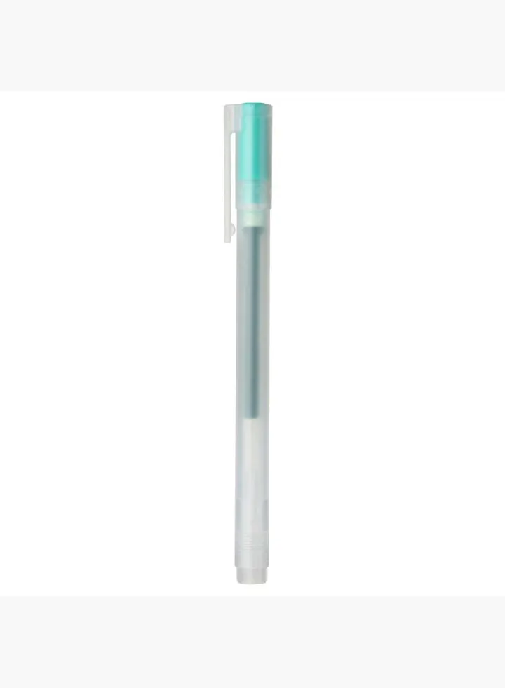 Gel Ink Cap Type Ballpoint Pen, 0.38 mm, Green