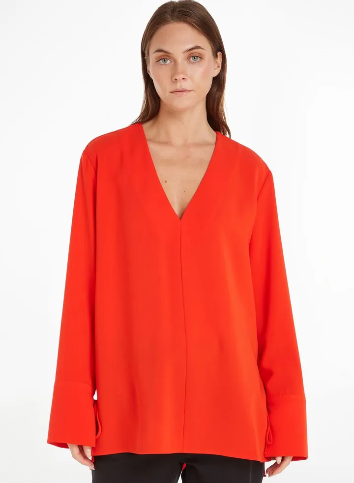 V-Neck Knitted Tunic