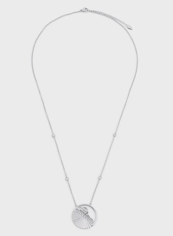 Stainless Steel Necklace With Crystals