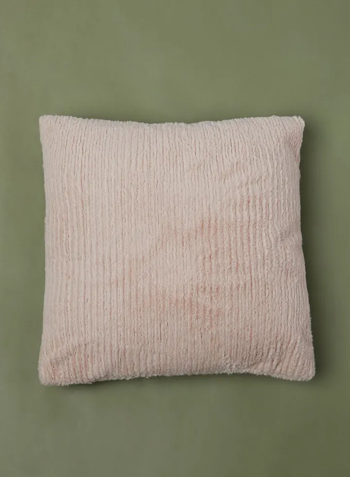 Plush Stripe Cushion With Insert 45 X 45Cm