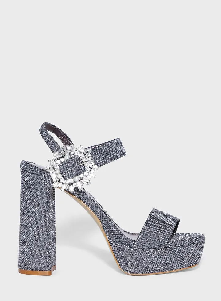 Marseille Lurex Platform Sandals