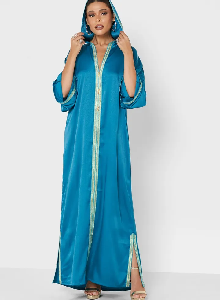 Silk Printed Jalabiya