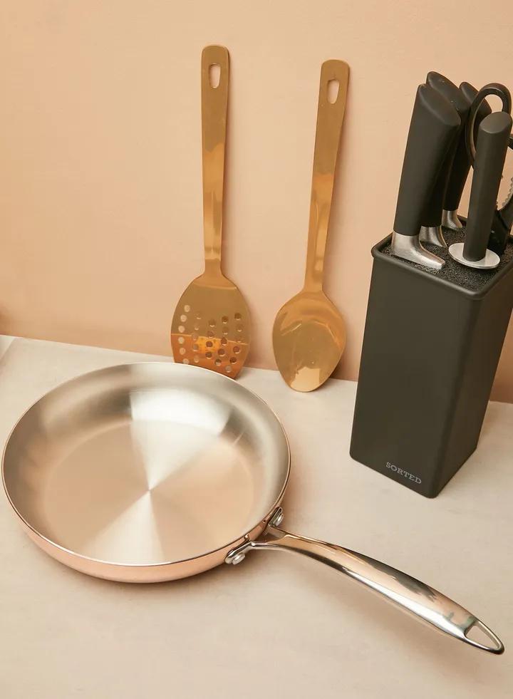 Minerva Copper 24Cm Frying Pan