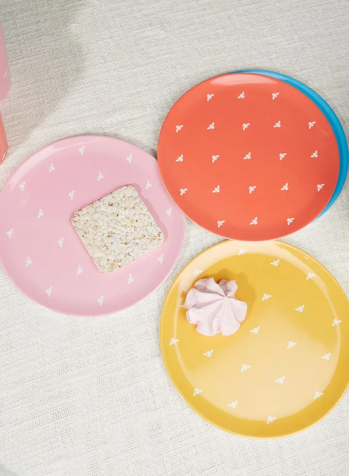 Set Of 4 Melamine Plates