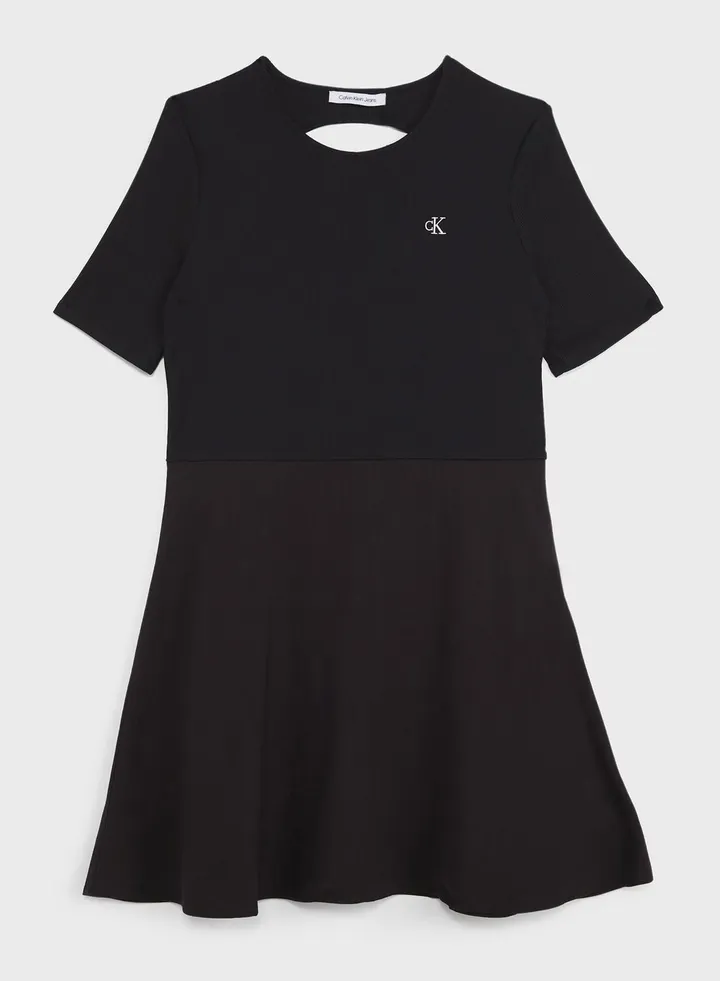 Short sleeves mini dress