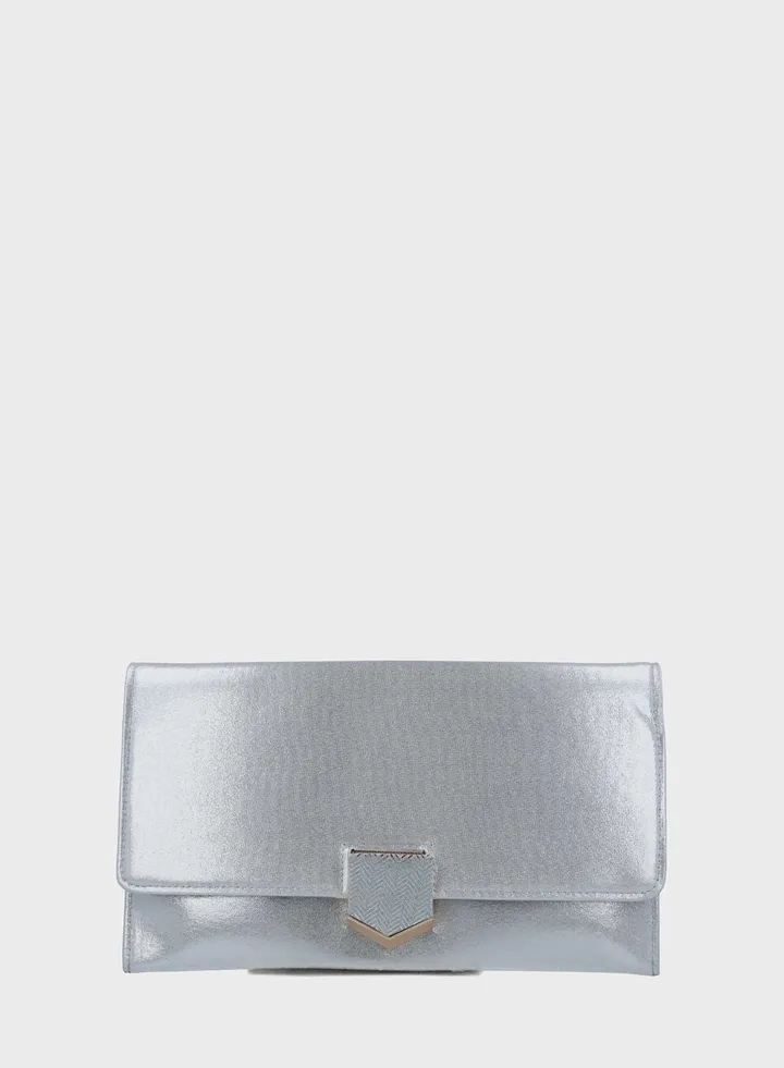 Leatherette Clutch Bag