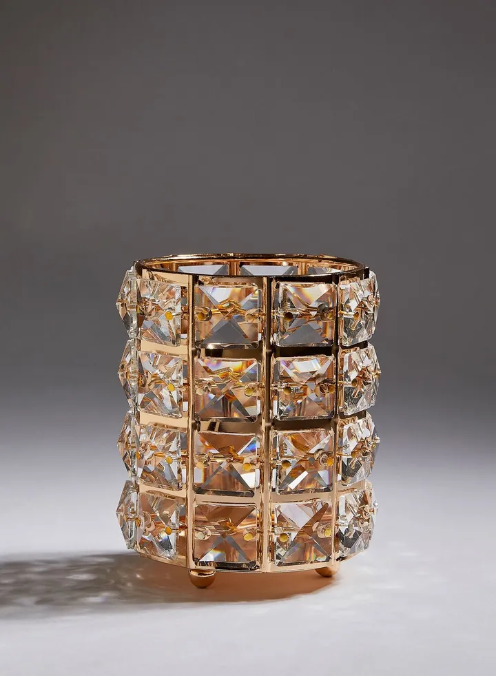 Glass & Rose Gold Organiser