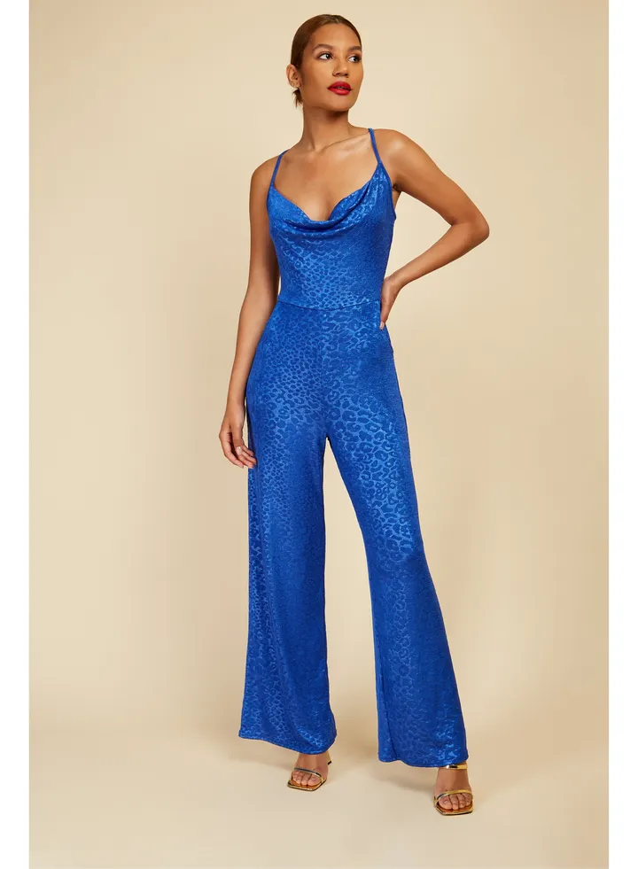 Little Mistress Blue Jumpsuit