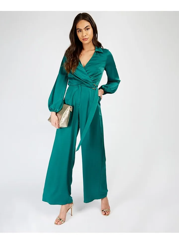 Little Mistress Emerald Satin Jsuit