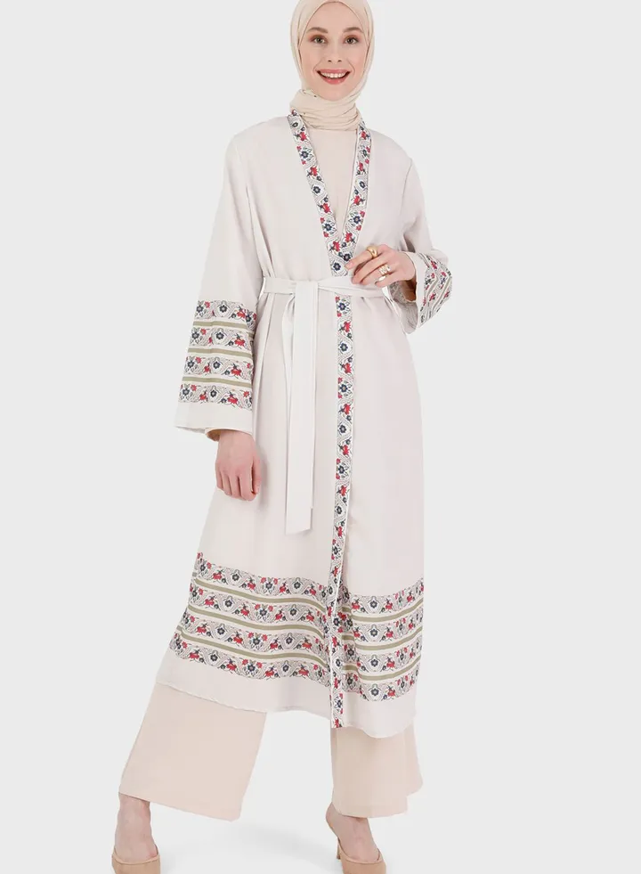 Longline Belted Kimono