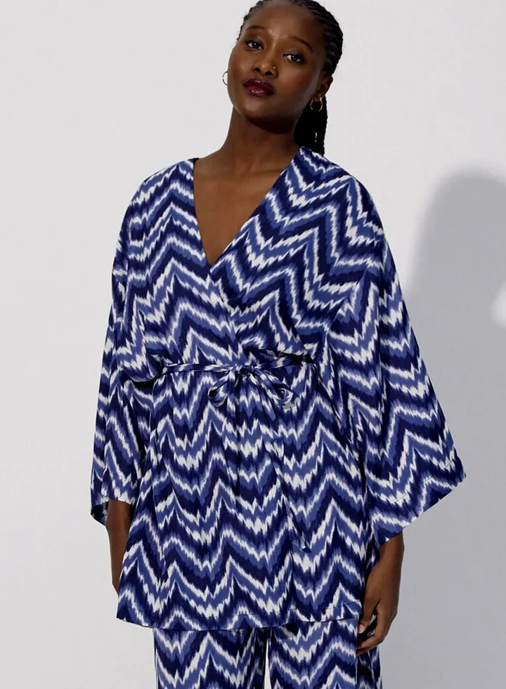 Longline Tie Detail Kimono