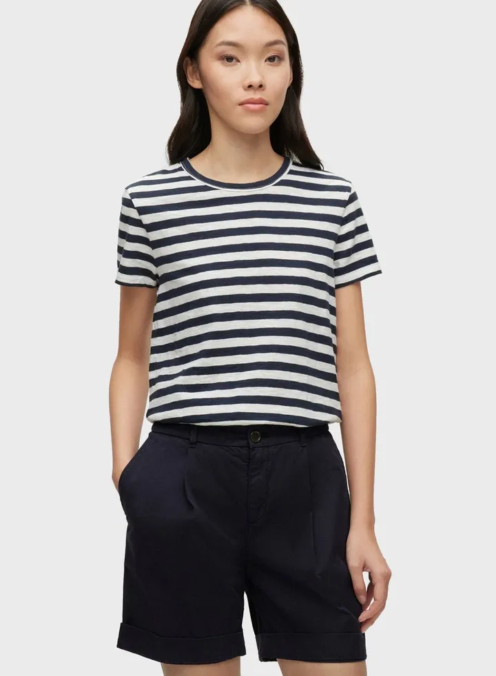 Striped Knitted T-Shirt