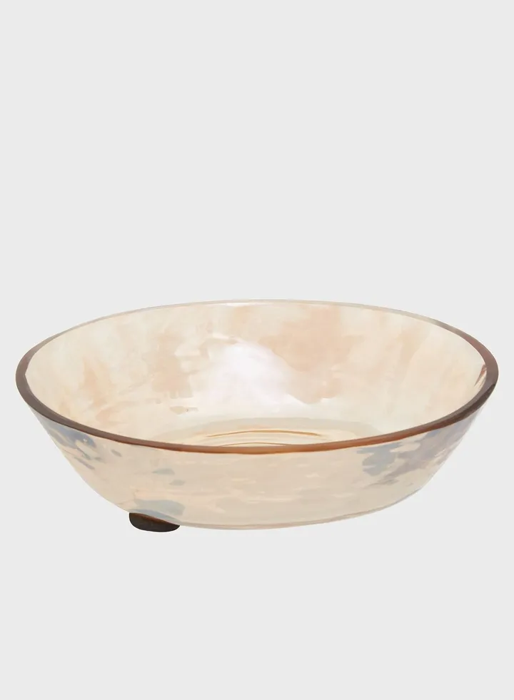 Allegra Gold Glass Soap Dish