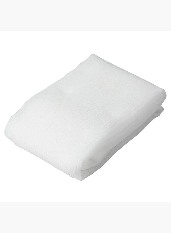 Nylon Body Towel, W 28 x L 90 cm, White