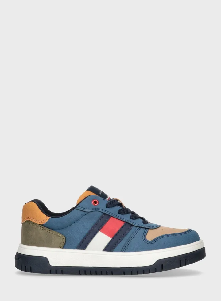 Kids Low Top Lace Up Sneakers