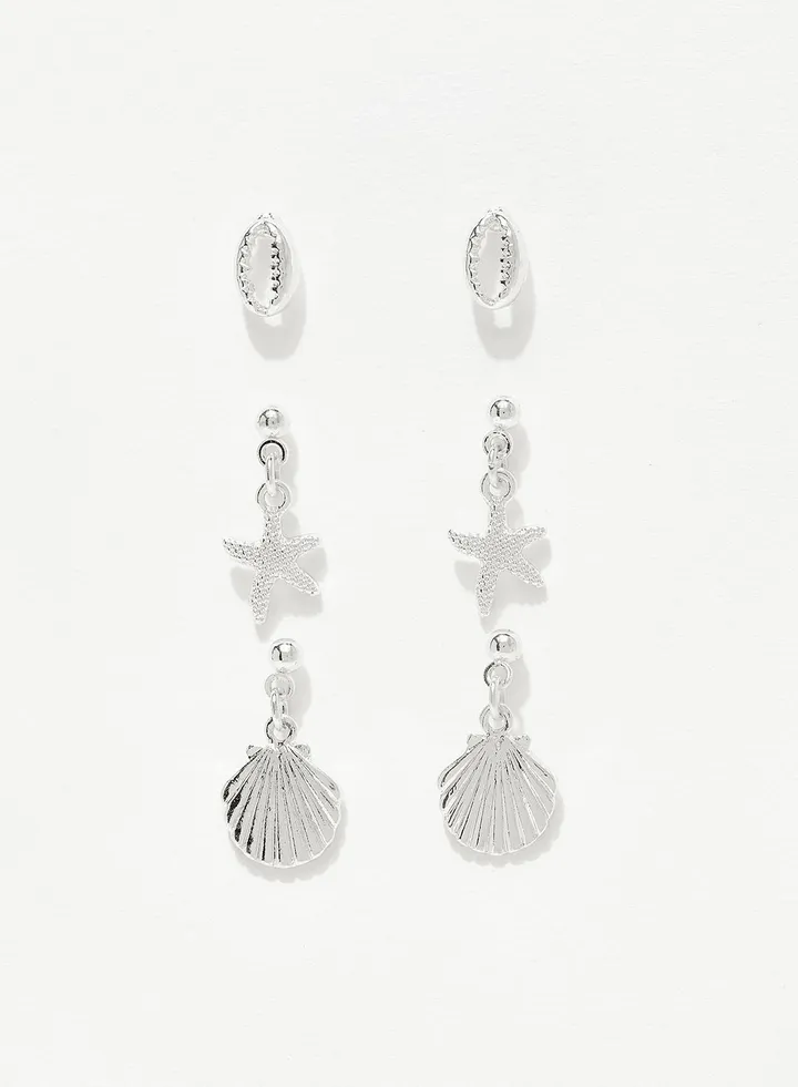 Seashell Earrings (Set of 3)