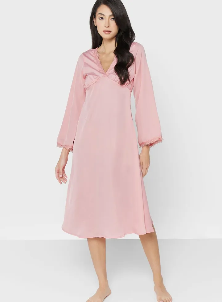 Lace Trim Detail Nightie