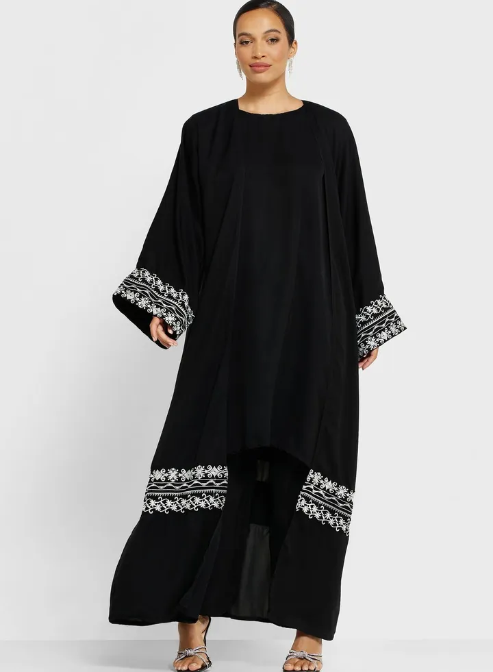 Printed Tiered Palestinian Dress