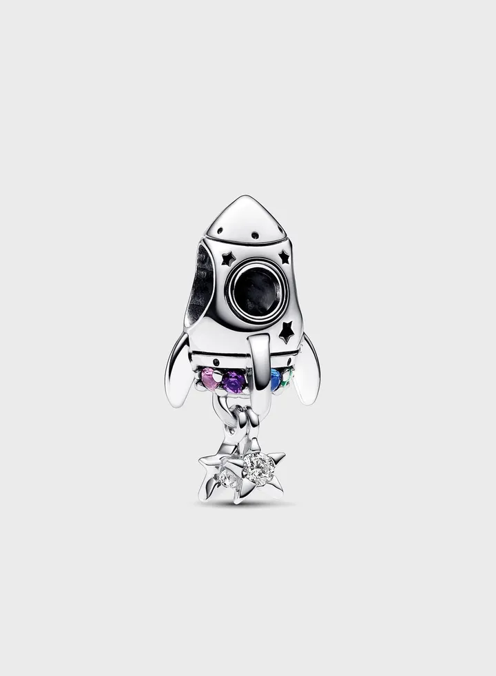 Space Love Rocket Charm