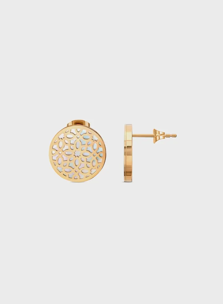 Chain Detailed Stud Earrings