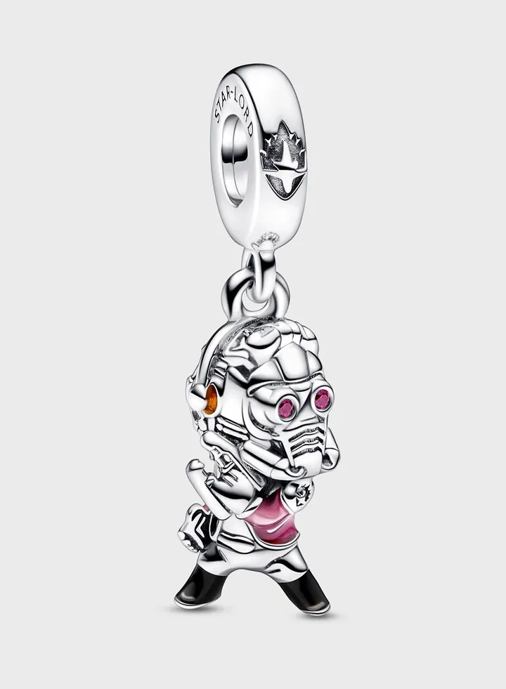 Marvel Star Lord Sterling Silver Dangle Charm