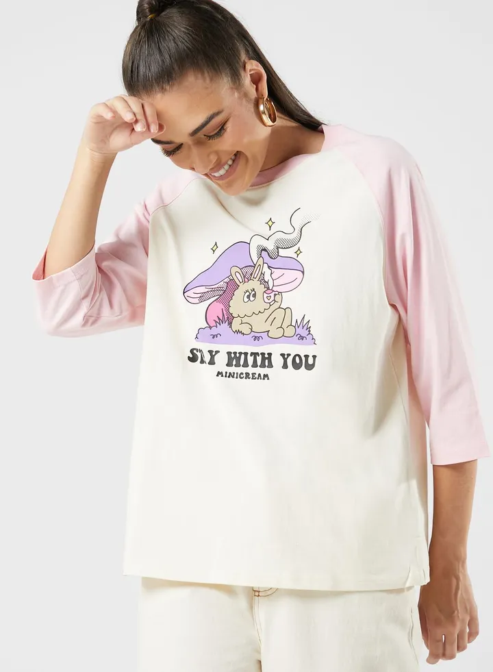 Printed Long T-Shirt