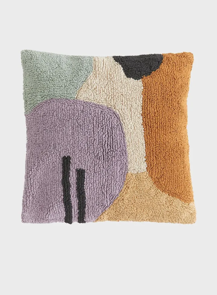 Tufted Cotton Cushion Cover