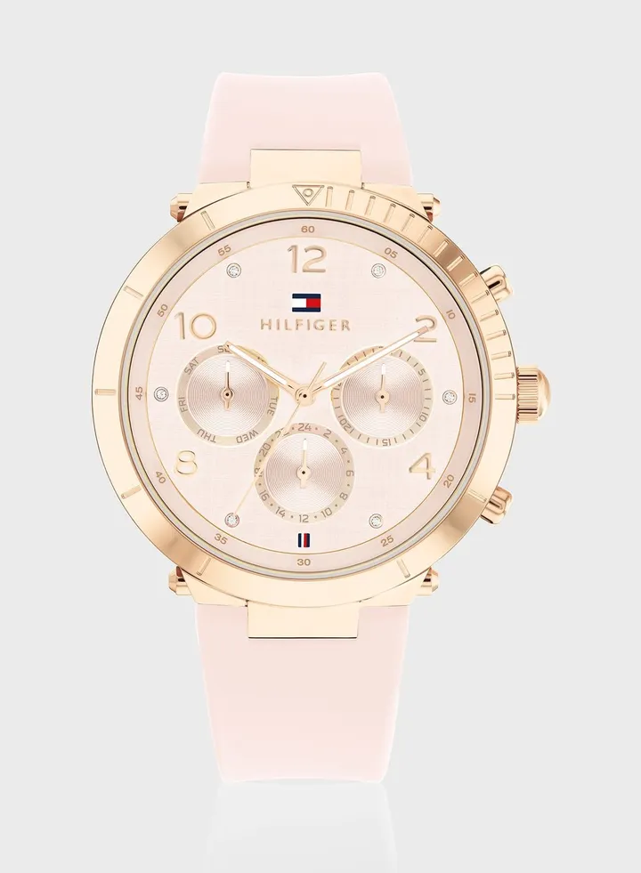 Blush Silicon Analog Watch