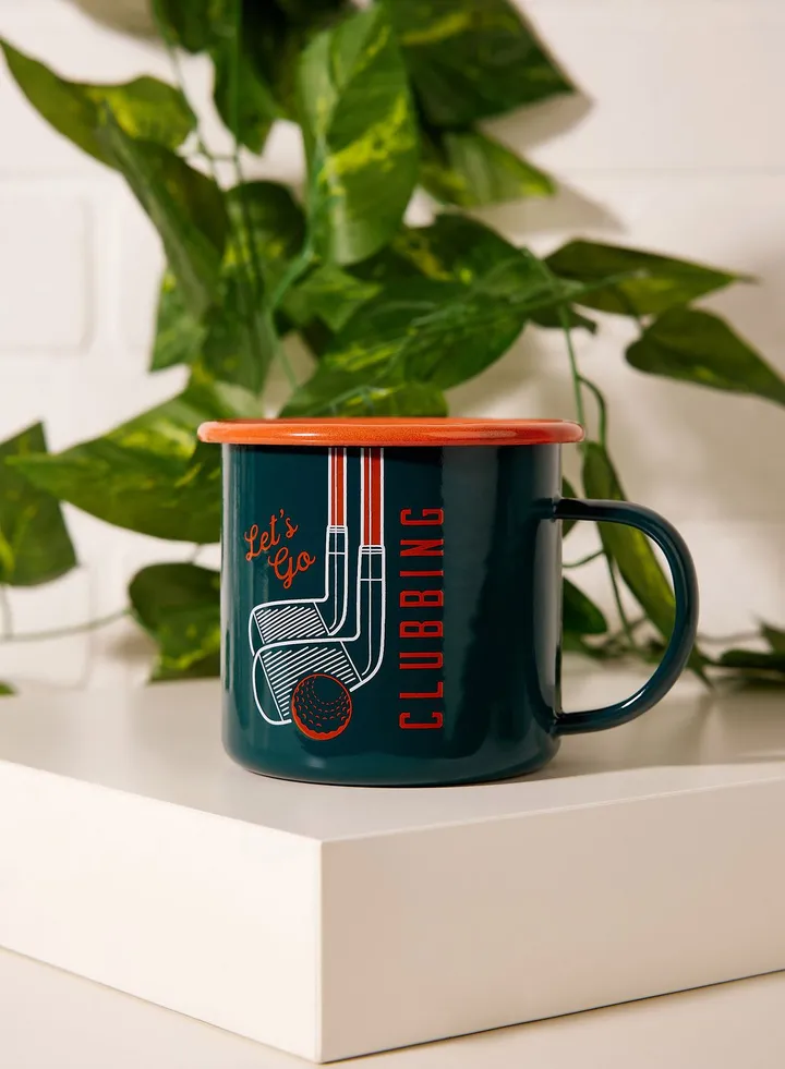 Enamel Mug - Golf 17 Fl.Oz/500 Ml