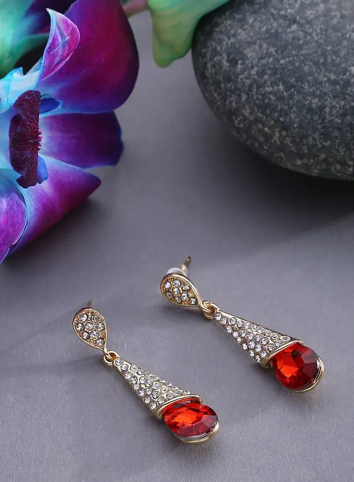 Gold Plated Desinger Party Earrings