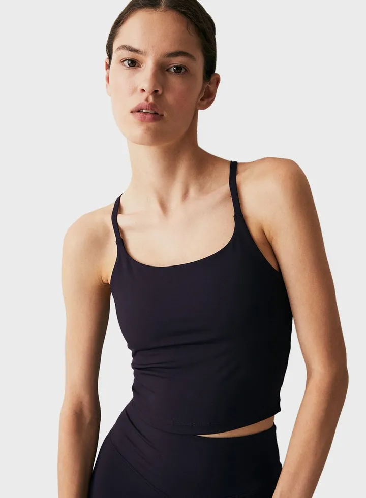 Strap Detail Crop Top