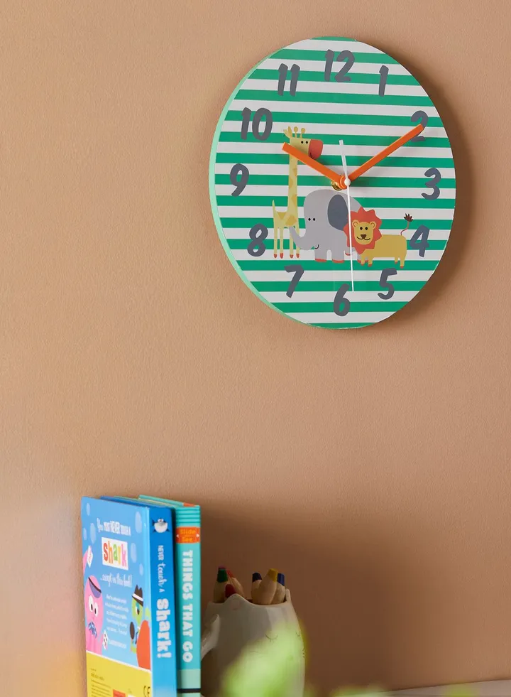 Kids Safari Design Wall Clock