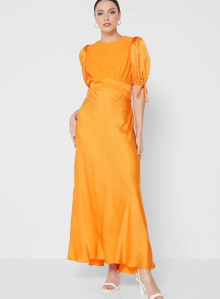 Pleated Shift Dress