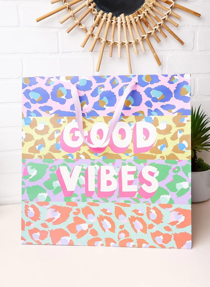 Leopard Good Vibes Gift Bag
